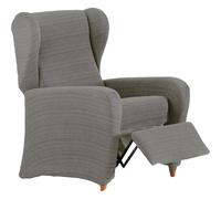 ECOMMERC3 | Funda Sillón Relax Elástica de Jacquard - Funda Sillón Orejero Gris Ajuste, Transpirable y Antidesgaste, Fácil de Poner y Quitar, Diseño Estilo Tapizado