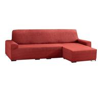 ECOMMERC3 | Funda Sofá Chaise Longue Brazo Corto Derecha Elástica de Jacquard - Funda Sofá ChaiseLongue Color Burdeos Ajuste Universal con Espumas de Sujeción y Gomas Antideslizantes