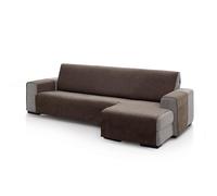 ECOMMERC3 | Funda Sofá Chaise Longue para Brazo Derecho Tamaño Respaldo 240 cm - Funda Sofá Chaise Longue Color Marrón Tacto Suave 100% Made in Spain