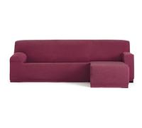 ECOMMERC3 | Funda Sofá Chaiselong Brazo Corto Derecha Universal y Versátil - Funda Sofá Chaiselongue Color Burdeos Protector Fácil de Colocar para Respaldo, Asiento y Brazos