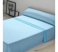 ECOMMERC3 Juego de Sábanas Infantil de Franela 3 Piezas Cama 90 Bambi Azul | Fabricado en España | Juego de Sábanas Invierno con Bajera, Encimera y Funda Almohada | Sábanas Infantiles Calentitas