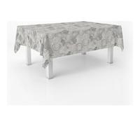 ECOMMERC3 | Mantel Hule Mesa Rectangular Tamaño 250x140 cm - Estilo, Durabilidad y Fácil Limpieza para tu Mesa - Mantel Hule Antimanchas e Impermeable - Circle Gris