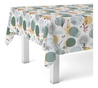 ECOMMERC3 | Mantel Hule Mesa Rectangular Tamaño 260x140 cm - Estilo, Durabilidad y Fácil Limpieza para tu Mesa - Mantel Hule Antimanchas e Impermeable - Siena Verde