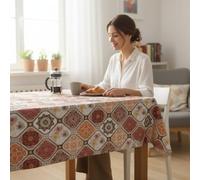 ECOMMERC3 | Mantel Hule Mesa Redonda Tamaño 140 Redondo Estilo, Durabilidad y Fácil Limpieza para tu Mesa - Mantel Hule Antimanchas e Impermeable
