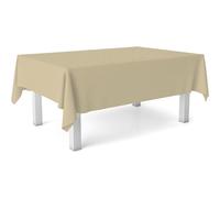 ECOMMERC3 | Mantel Hule Tamaño 140 Redondo Repelente Manchas - Mantel Hule Color Beige 100% Made in Spain NO traspasan Líquidos