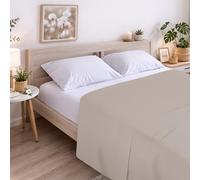 ECOMMERC3 | Sábana Encimera Cama 180 100% Algodón Suave, Transpirable Sábana Encimera Extrasuave Color Tierra