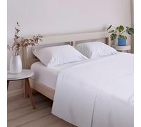 ECOMMERC3 | Sábana Encimera Extrasuave y Confortable Cama 150 - Sábana Encimera Color Blanco Fabricada 100% en España, Transpirable, Fácil Cuidado