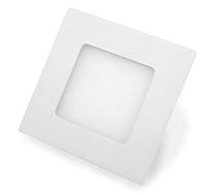 ECONOMY SQ04086WW - Panel LED cuadrado con 4 W de potencia, empotrable, luz blanca cálida, 8,6 cm
