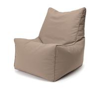 Ecopuf Solid - Puf saco con relleno asiento suave de poliéster resistente Oxford 600D para exteriores, decoración exterior Din 75 x 75 cm