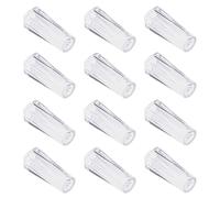 ECSiNG 12 pomos de cordón de plástico transparente con borlas para reparación de cortinas, cordones romanos, cortinas decorativas