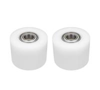 ECSiNG 2 Piezas de Rodillos para Transpaleta de Nailon de Poliamida de 80 X 60 Compatible con Ruedas de Transpaleta con Rodamientos de Carretilla Elevadora Ruedas de 400 kg (orificio de Eje de 20mm)