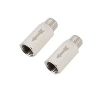 ECSiNG 2 Válvulas Aislamiento Neumáticas de Latón con Rosca Macho A Hembra BSP de 1/4 de Pulgada para Aire Agua Petróleo Y Gas 40 Mm