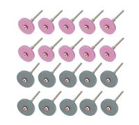 ECSiNG 20 ruedas de piedra de molienda de 1/8 pulgadas con varillas de conexión de 20 x 3 mm, compatibles con herramientas giratorias Dre-Mel