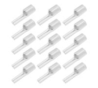 ECSiNG 25 terminales de cobre puro estañado no aislado, conector eléctrico de aguja desnuda para terminales planos de tubo de cobre, cable de 16 mm²