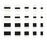 ECSiNG Juego de 50 pares de conectores en miniatura RM de 1,27 mm, incluye 10 pares de cada uno de los 2, 3, 4, 5, 6 pines y enchufes para reparación y bricolaje