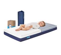 ECUS Kids Colchon Cuna 60x120 cm Ecus Care, Previene la Plagiocefalia. | Topper desenfundable, tejido hipoalergénico, certificado sanitario, alta ventilación, fácil mantenimiento
