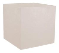 EDA - Maceta Cuadrada 50 cm Volcania 57 L - Decoración imitación Piedra - Doble Pared - Zona de retención de Agua - 49,5 x 49,5 x 49,5 cm - Beige Piedra calcárea