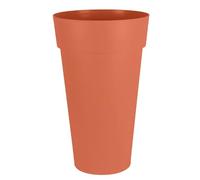 EDA - Maceta de florero Alto XXL Toscana Ø 48 cm - Volumen 90 L - Ø 48 x 80 cm - Naranja Tierra Batida