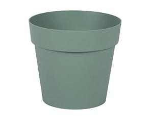 EDA - Maceta Redonda Toscana Ø 15 cm - Volumen 1,6 L - Ø 15,3 x 13,7 cm - Verde Laurel