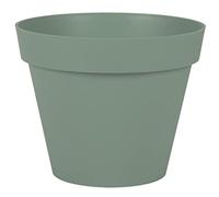 EDA - Maceta Redonda Toscana de 30 cm de diámetro - Volumen 10 L - Ø 29,5 x 24 cm - Verde Laurel