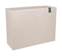 EDA - Muret Loft XL Volcania 63 L - Decoración imitación Piedra - Doble Pared - Zona de retención de Agua - 99 x 29 x 78 cm - Beige Piedra