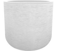 EDA PLASTIQUE - Maceta redonda 50 cm Graphit'Up - 67 L - Blanco cal