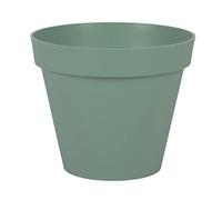 EDA Toscana - Maceta Redonda (25 cm de diámetro, 6 L, diámetro 25 x 21 cm), Color Verde Laurel