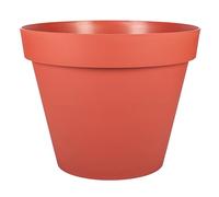 EDA Toscana - Maceta Redonda de 25 cm de diámetro, 6 L, diámetro 25 x 21 cm, Color Naranja