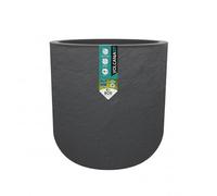 EDA Volcania'Up - Maceta Redonda de 50 cm, 67 L, decoración de Piedra de imitación, de Pared Individual, Zona de retención de Agua, diámetro 48,5 x 46,2 cm, Color Gris Antracita