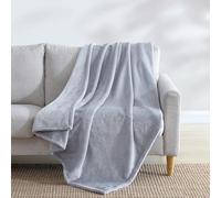 Eddie Bauer - Cobija, Sherpa Reversible súper Suave y Forro Polar Cepillado, Mantas para sofá, Ideal para Descansar (Gris sólido Ultra Lux)