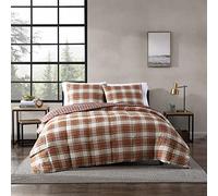 Eddie Bauer Edgewood Cuadros Abajo Alternativa Reversible Comforter Set, Rojo, Matrimonio