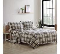 Eddie Bauer Edgewood Cuadros Franela Juego de sábanas, Edgewood Plaid, Cama Individual