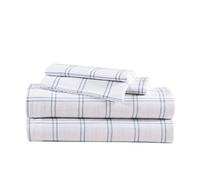 Eddie Bauer Home - Juego de sábanas de algodón de la colección de Franela, preencogidas y cepilladas para Mayor suavidad, Comodidad y sensación acogedora, Individual, Westridge Plaid