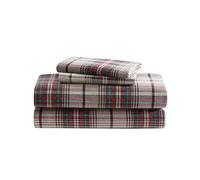 Eddie Bauer Mont Lago Plaid Franela Juego de sábanas, Montlake Plaid, Matrimonio