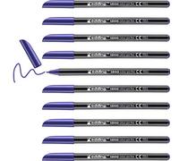 Edding 1200-008 - Caja con 10 Rotuladores 1200 con Punta de Fibra - 1mm - Violeta