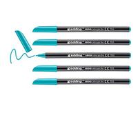 edding Rotulador 1200 – Punta de fibra redonda 0,5 mm – Azul turquesa n.º 14
