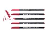 edding Rotulador 1200 Punta fina Carmín (rojo) – Set de 5 unidades
