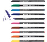 Edding 1200-10S - Estuche de Metal con 10 Rotuladores 1200 - Multicolor