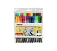 edding Rotulador 1200 4-1200-30 Punta fibra Pack de 30 (26+4) Colores clásicos, neón y pastel