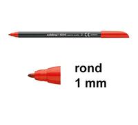 edding Rotulador 1200 Punta redonda 1 mm Trazo fino Rojo