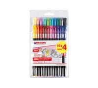 Edding 1200 rotuladores de colores pastel de punta redonda (1 mm) - 20 unidades
