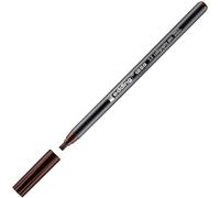 edding 1255 rotulador caligráfico - marrón oscuro - 1 rotulador - punta 3,5 mm - rotulador de fibra para papel, madera, terracota - principiantes, letras a mano, bullet journals, libros de caligrafía