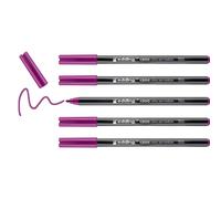 Edding 1300-020 - Caja con 5 Rotuladores con Punta de Fibra - 2mm - Magenta