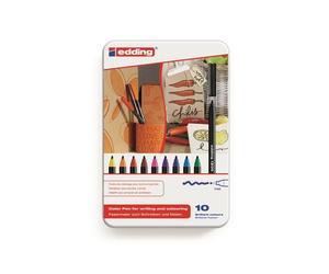 Edding 1300 colourpen rotulador negro, azul, marrón, verde, naranja,