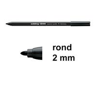 Edding 1300 Rotulador de color| 2 mm | punta redonda | negro