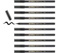Edding 1340-01 - Caja de 10 Rotuladores con Punta de Pincel Flexible - Negro