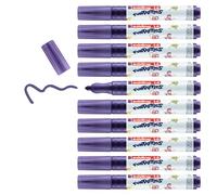 edding 14 FUNTASTICS - 10 rotuladores para niños - Violeta - Punta redonda de 3 mm - para colorear diversión en papel y tarjeta de colores claros - Lavable de la piel y textiles