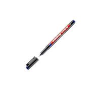 edding 140 S rotulador permanente - azul - 1 rotulador - punta redonda de 0,3 mm - bolígrafo para escribir sobre cristal, plástico, láminas y superficies lisas - permanente, secado rápido, no mancha