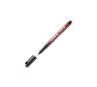 edding 140 S rotulador permanente - rojo - 1 rotulador - punta redonda de 0,3 mm - bolígrafo para escribir sobre cristal, plástico, láminas y superficies lisas - permanente, secado rápido, no mancha