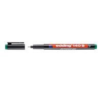 edding 140 S rotulador permanente - verde - 1 rotulador - punta redonda de 0,3 mm - bolígrafo para escribir sobre cristal, plástico, láminas y superficies lisas - permanente, secado rápido, no mancha